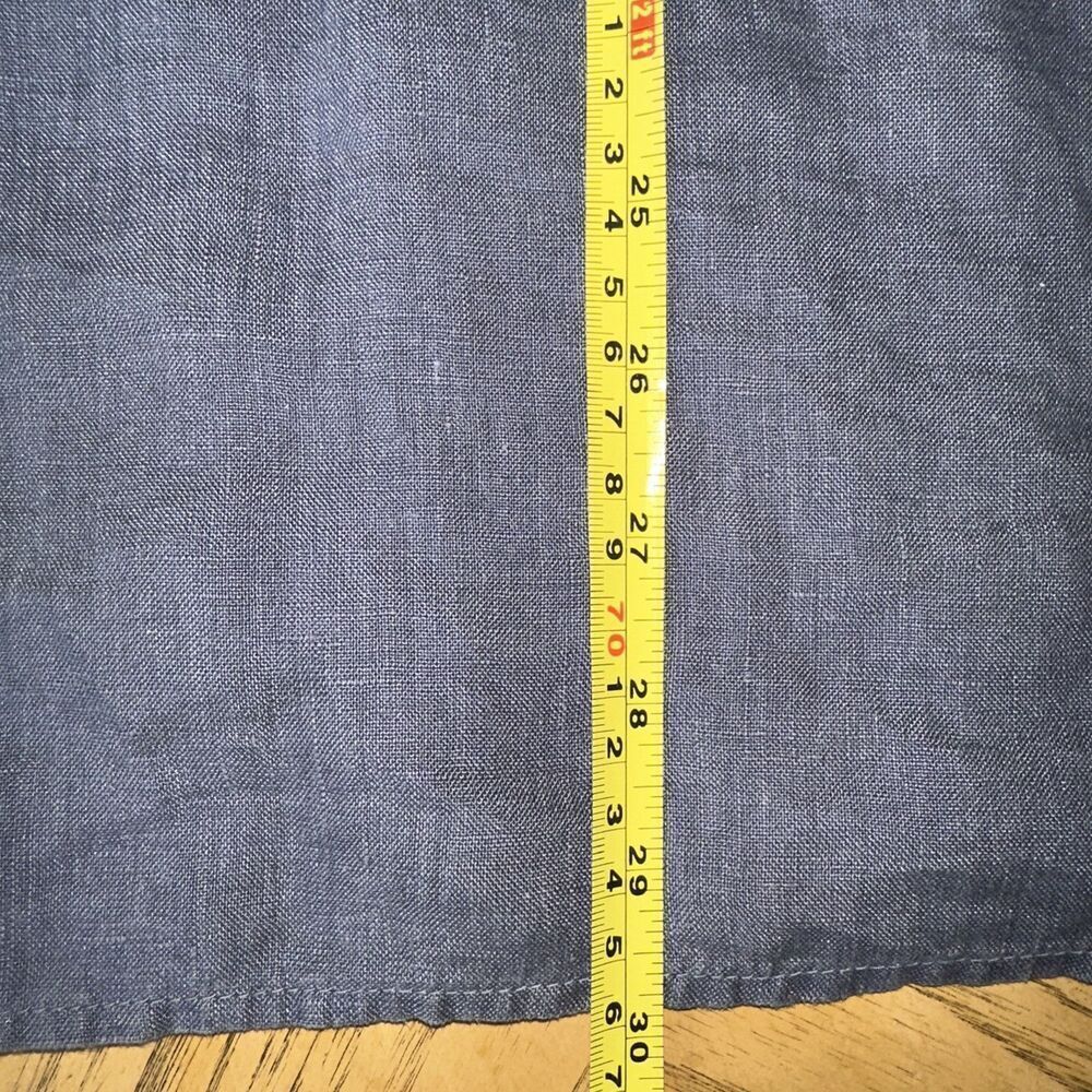 John Galt 100% Linen Woman’s Sun Dress Size XS/S Blue - Picture 8 of 8